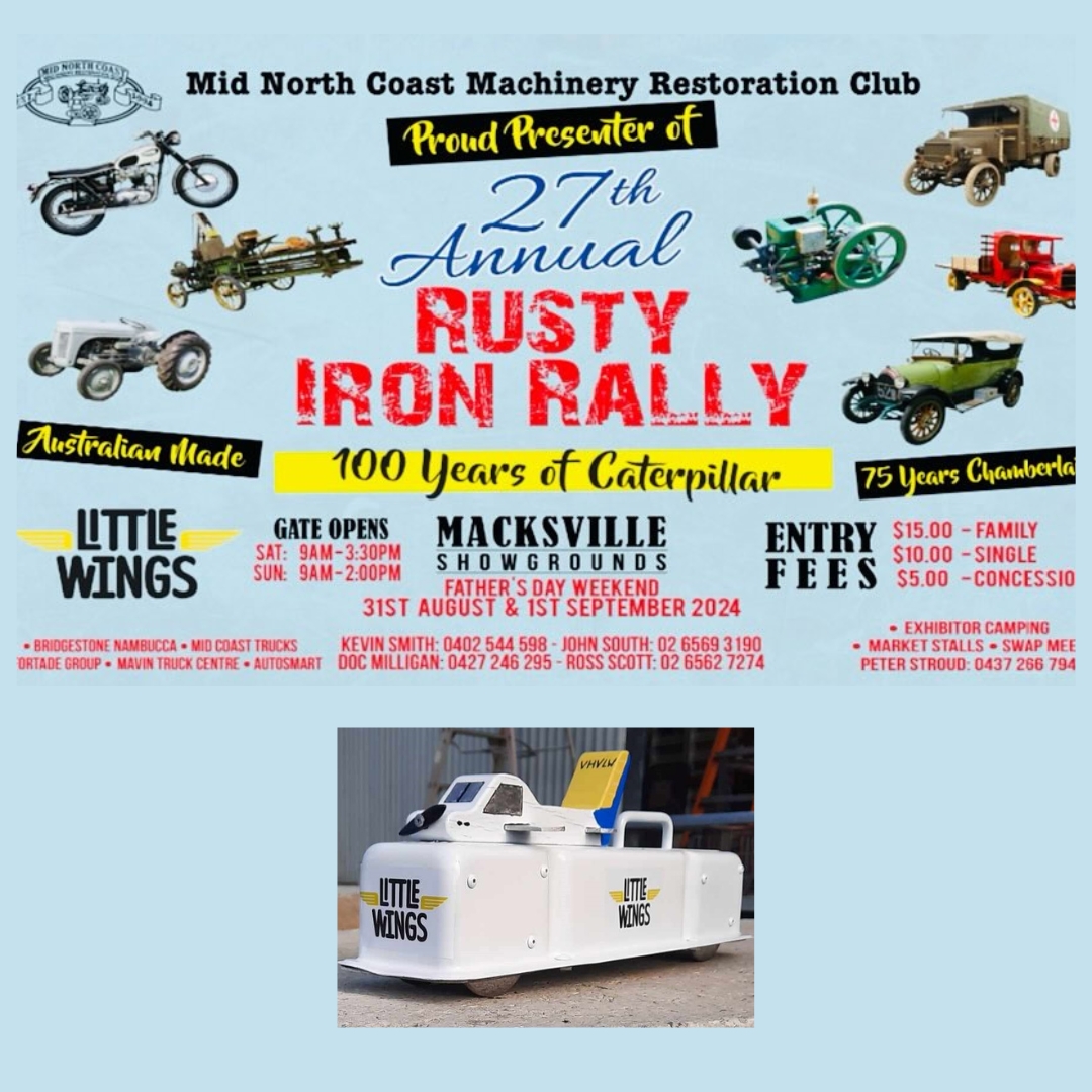 2024 Rusty Iron Rally proudly supports Little Wings