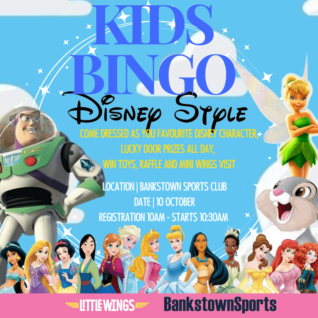 Disney Kids Bingo Bankstown Sports