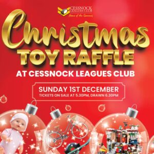 Little Wings is excited to announce that Cessnock Leagues Club is bringing back their Christmas Toy Raffle this year, with more than $5000 worth of toys up for grabs - raising funds to support Little Wings.